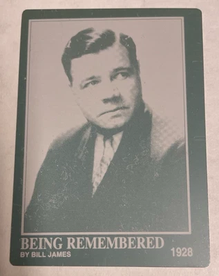 BABE RUTH 1/1 1993 MEGACARDS VINTAGE PRINTING PLATE CARD #143 PORTRAIT 1928 - Image 1 of 2
