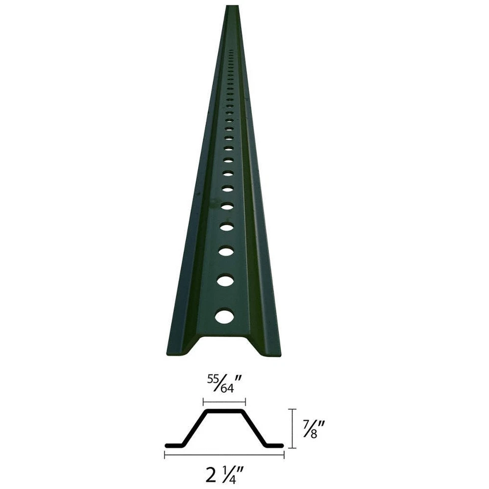 TAPCO 054-00013 Sign Post Green Steel 6 FT L