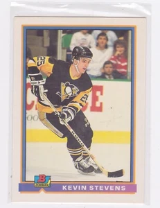 1991 Topps - Bowman Hockey - Kevin Stevens #92 - Picture 1 of 2