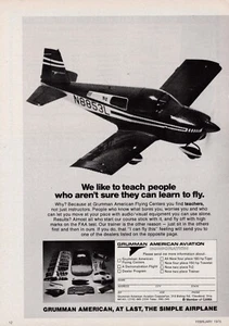 1975 Grumman American Aircraft Anzeige 8/9/2024h - Bild 1 von 1