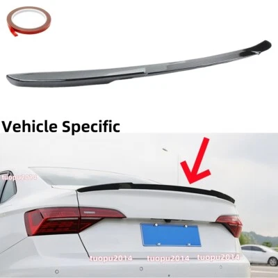 FOR VOLKSWAGEN JETTA MK7 REAR TRUNK SPOILER WING BLADE STYLE GLOSS BLACK 2019-24 - Image 1 of 4