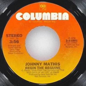 JOHNNY MATHIS Begin The Beguine / Gone, Gone, Gone COLUMBIA 3-11001 NM 45 7" - Picture 1 of 4
