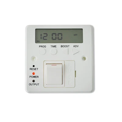 COMPANYBLUE Digital Fused Spur Timer Wall Controller For Electric Heated Towel Rail Radiator