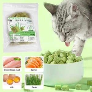 NUEVO Snack de hierba para gatos de interior hierba masticar dientes bola de pelo | EE. UU. - Imagen 1 de 9
