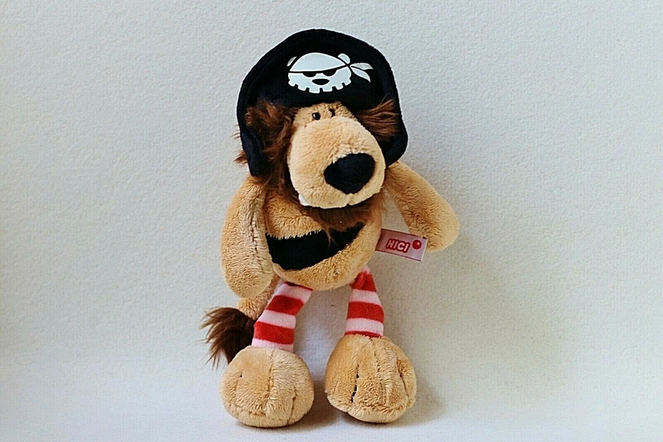 Nici Löwe Pirat Seeräuber Schlenker 25cm Stofftier Plüschtier Kuscheltier (T178) - Bild 1 von 1