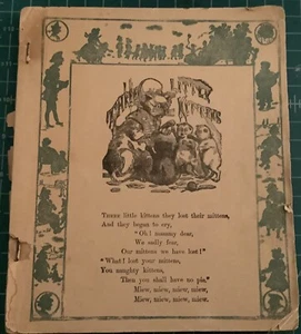 1925 antiques Nursery Rhymes With Alphabets Well Loved Book. - Picture 1 of 4