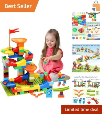 Large Blocks Marble Run Set - Creative STEM Toy for Toddlers & Young Kids - Image 1 of 4