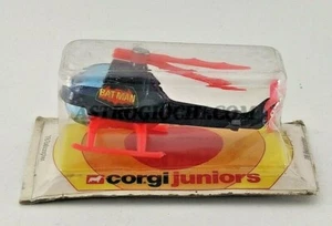 CORGI JUNIOR BATMAN BATCOPTER VINTAGE 1978 DIECAST NEW IN BOX - Picture 1 of 2