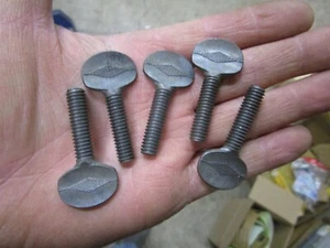 5 NOS Vintage 5/16"-18  X 1-1/4" Old Style Spade Cast Steel Thumb Screw USA PK - Picture 1 of 2