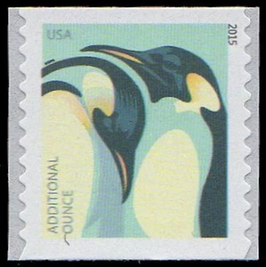 USA Sc. 4990 (22c) Penguins 2015 MNH coil single - Picture 1 of 1