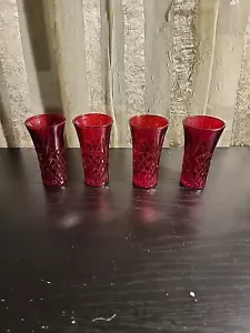 Dublin Set Of 4 Vodka Shooters Shannon By Godinger - Picture 1 of 14