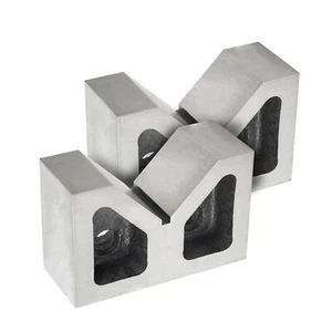 3 X 1-3/4 X 2-3/8Inch Cast Iron V Block Set - High-Quality, Machined Square - Picture 1 of 9