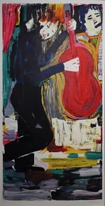 Donna Summer "Jazzman & Cello" Large Lithograph Print - Hand SIGNED and NUMBERED - Picture 1 of 8