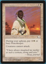 Peacekeeper Weatherlight NM White Rare MAGIC MTG CARD (ID# 233588) ABUGames