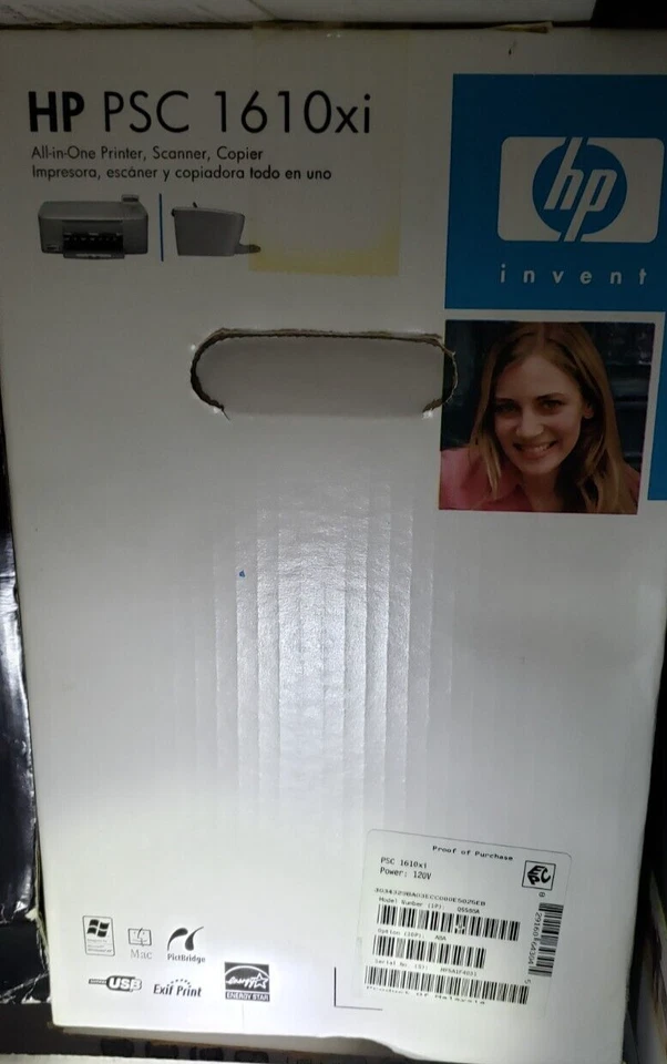HP PSC 1610xi, 1610 All-In-One Inkjet Printer, Scanner, Copier - BRAND NEW - Image 1 of 1