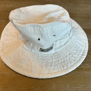 Columbia Sports Bucket Hat Banded 100% Cotton Medium 11” Stitched Rim Chin Strap - Picture 1 of 9