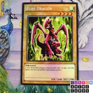 Ruby Dragon ANIME EFFECT HOLO card - Picture 1 of 1