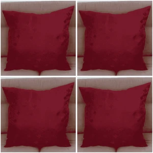 Cushion Covers Deep Red - Set of 4 Little Stars 16 x 16" 40 x 40 cm Home Decor - Picture 1 of 9