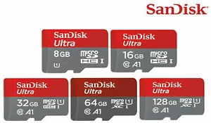 Tarjeta de memoria SanDisk Ultra Micro SD 32 GB 64 GB 128 GB Clase 10 SDHC SDXC Imagemate - Imagen 1 de 24