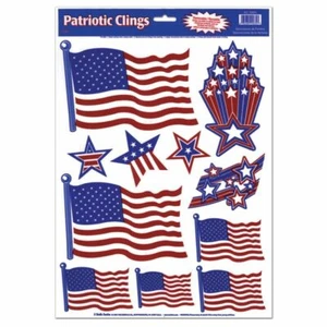 PATRIOTIC WINDOW CLINGS by Beistle Company 55834 - Picture 1 of 2