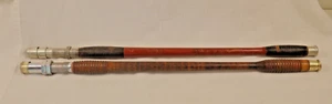 Vintage Antique two heavy Salt Water Fishing Rod Butts Approx 29" Long - Picture 1 of 12