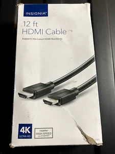 Insignia 12' 4K Ultra HD HDMI Cable - Black - Picture 1 of 3