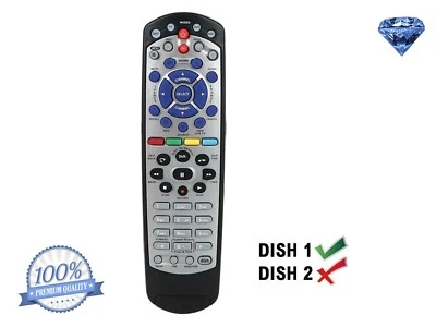 NEW Replace Remote for Dish Satellite Receiver remote w/ SAT TV DVD AUX - Image 1 of 4