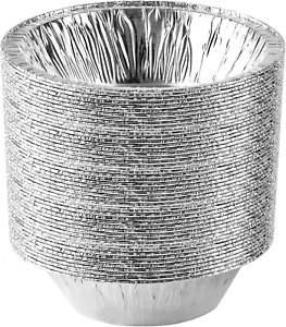 PLASTICPRO 6'' Inch round Tin Foil Cake Pans Disposable Aluminum, Freezer & Oven - Picture 1 of 12