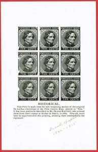 [st156] CONFEDERATE STATES 1918 #CSA7B MNG 10¢ Imperforated Private Printing - Picture 1 of 2