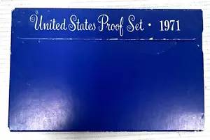 United States Mint 1971-S Proof Finish set 5 monete confezione originale - Foto 1 di 3