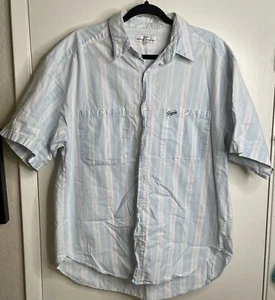 Vintage Guess Georges Marciano Large Single Stitch Button Up Shirt Made In USA - Picture 1 of 6
