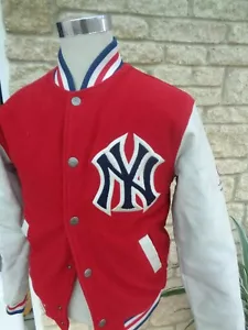 Giacca Majestic Athletic New York Yankees V Dodgers College Varsity taglia M - Foto 1 di 14