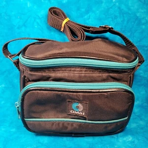 Vintage Retro türkis schwarz Küste kompakte Kameratasche Schulter Reise Stil - Bild 1 von 7