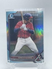 2022 Bowman Draft Ignacio Alvarez Sky Blue Refractor SP Rookie Card Braves 🔥