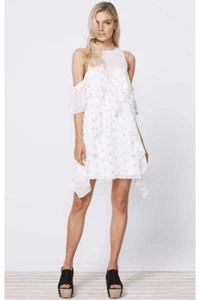 Stevie May Cosmic Currents Gold Embroidery Mini Dress - Bild 1 von 7