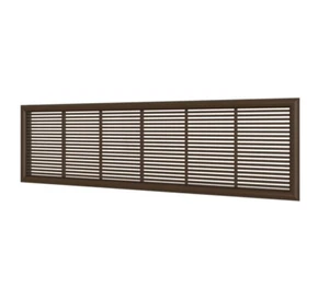 brown Air Vent Grille 230mm x 70mm Bathroom Door Furniture Ventilation Duct Cove - Picture 1 of 5