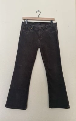 🤎 Pantalones acampanados vintage años 2010 Adriano Goldschmied marrón pana cintura baja Foto 1 de 4