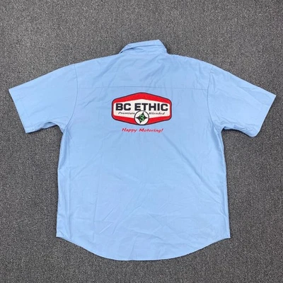 BC Ethic Mechanic Shirt Casual Shirt Mens USA Smooth Custom Fit  Size Medium - Image 1 of 4