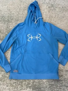 Under Armour FISH Sudadera con Capucha Azul Para Hombres XL Pesca Anzuelo Logo Ninja Capucha Ajuste Suelto - Imagen 1 de 8