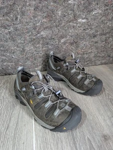 Scarpe da lavoro KEEN Atlanta Cool ESD Gargoyle grigio blu punta acciaio donna 9 M nuove - Foto 1 di 9