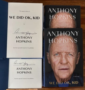 We Did OK Kid Anthony Hopkins Hardcover signed handsigniert 1. Auflage Buch IN HAND - Bild 1 von 4