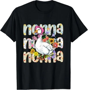 Nonna Goose Mother's Day Floral Grandma Silly Goose Mimi T-Shirt Hoodie - Picture 1 of 18