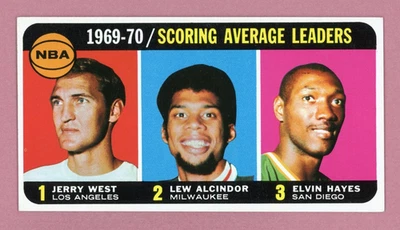 Tarjeta de baloncesto 1970-71 Topps #2 1969-70 de líderes promedio anotadores casi nueva ap lwctlc Foto 1 de 2