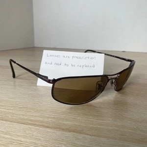 Ray-Ban RB3147 PS MR 014/84 Eyeglasses Sunglasses Brown FRAMES ONLY 59-17 Italy - Picture 1 of 8