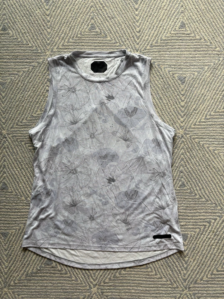Women's Under Armour Open Back Tank - Gray Floral - XL - Image 1 of 4