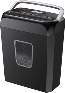 Schredder Aktenvernichter 6 Blatt Kreuzschnitt Papierschredder P-4 Reisswolf - Bild 1 von 8