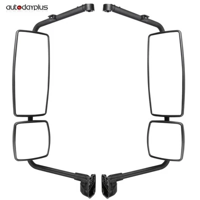 一对适用于 2002 - 2018 International 4300 4200 黑色门镜左侧右侧 — 第 1/4 张图片