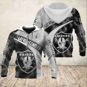 raiders Hoodie 3d - all printed, hot 2025, new new - Picture 1 of 3