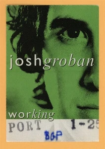 Josh Groban 2005 Closer Concert Tour WORKING Backstage Pass - Picture 1 of 1
