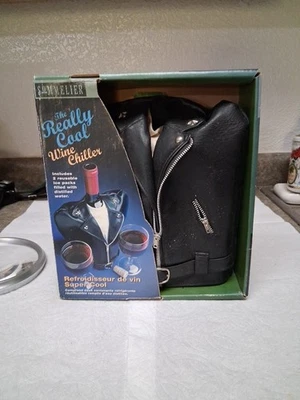 Wine Bottle Chiller Leather Jacket, Super Cool - Image 1 of 4